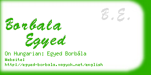 borbala egyed business card